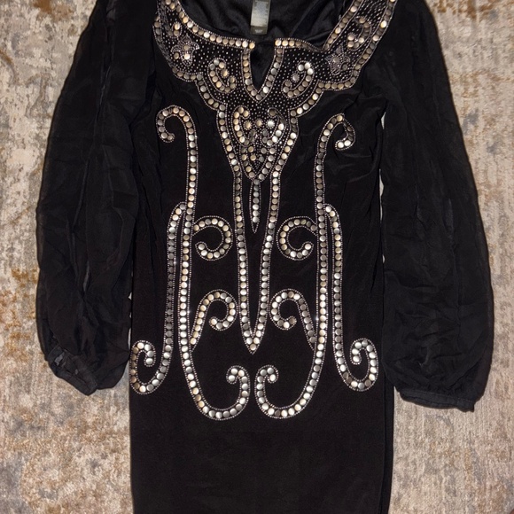 Bisou Bisou vintage Black sequin dress (new, never worn) - Picture 4 of 4